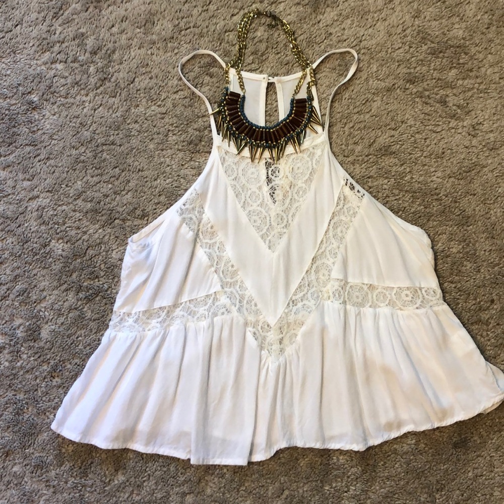 Lace crop top